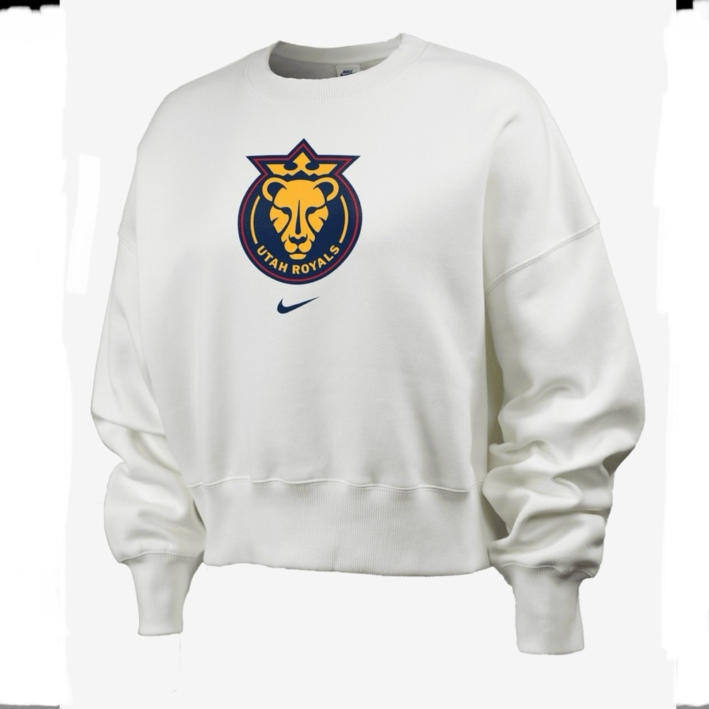 Nike UTAH ROYALS White Crewneck Sweater